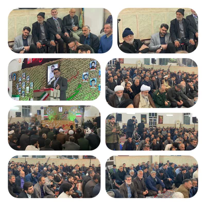 مراسم گرامی‌داشت شهید محسن حسین‌نیا و شهدای شهر کوهی‌خیل در مسجد صاحب‌الزمان برگزار شد.