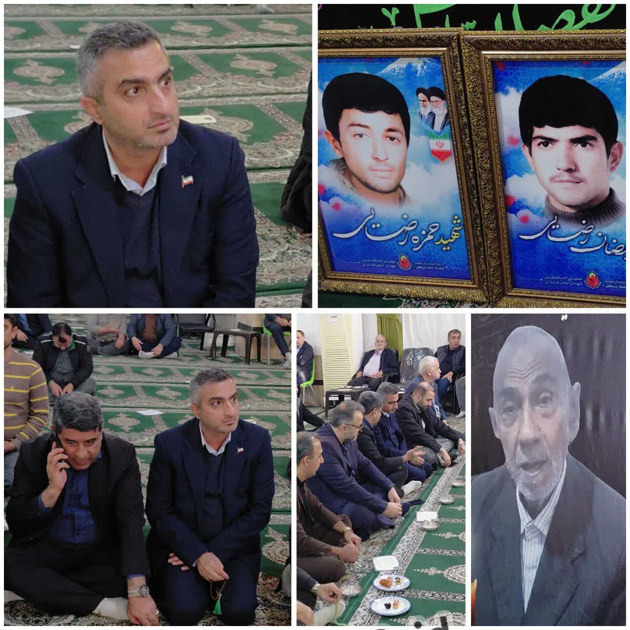 حضور فرماندار در مراسم ترحیم پدر گرانقدر شهید رضایی