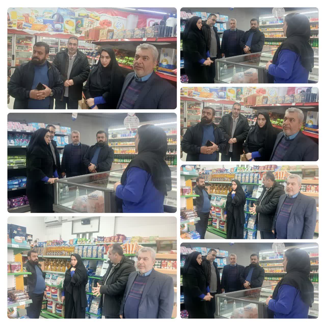 بازدید معاون توسعه و برنامه ریزی فرمانداری از بازار چالوس 