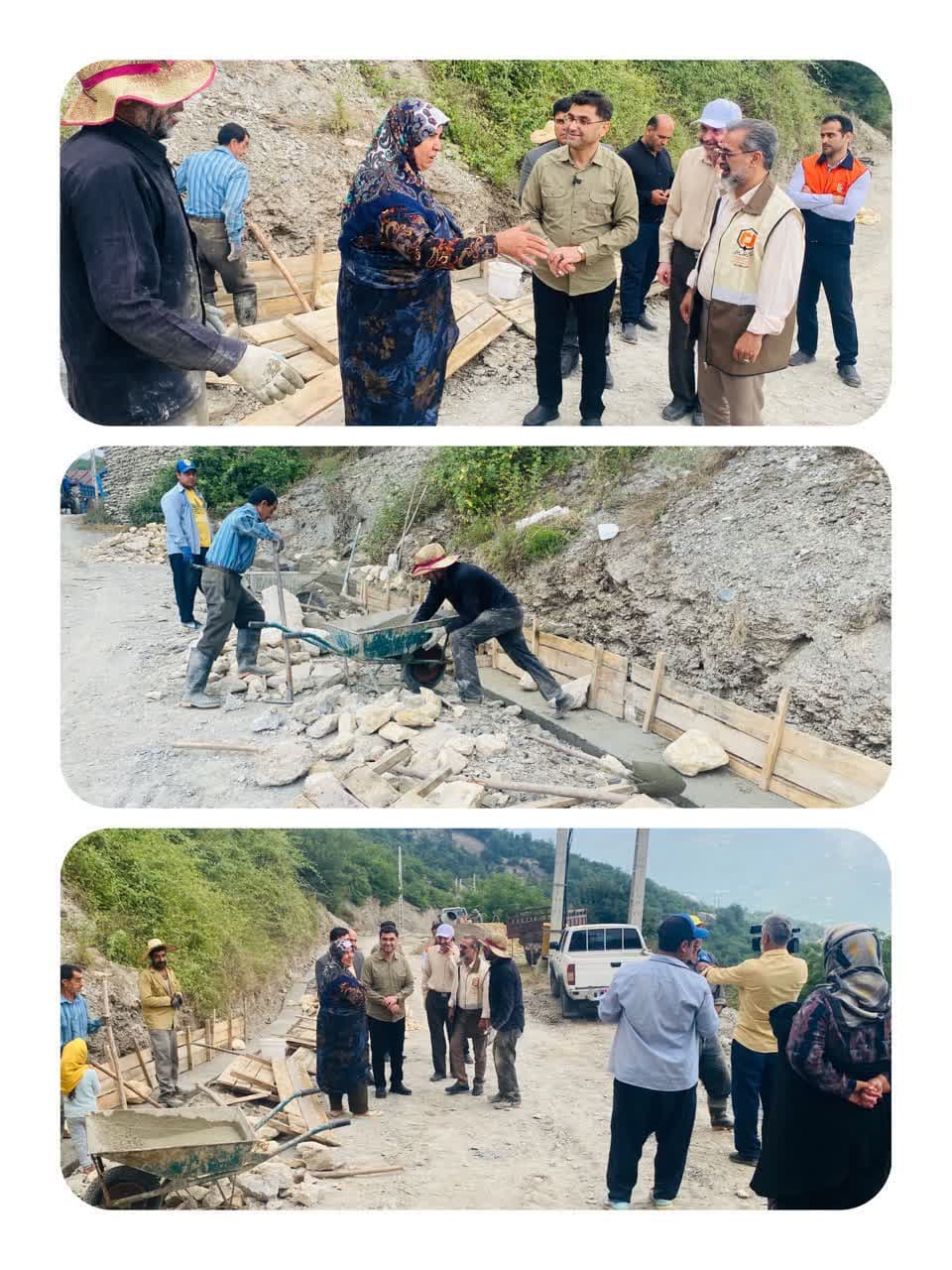 🔹️بازدید فرماندار گلوگاه از اجرای پروژه احداث کانال جمع آوری آب‌های سطحی روستای چین پارچ