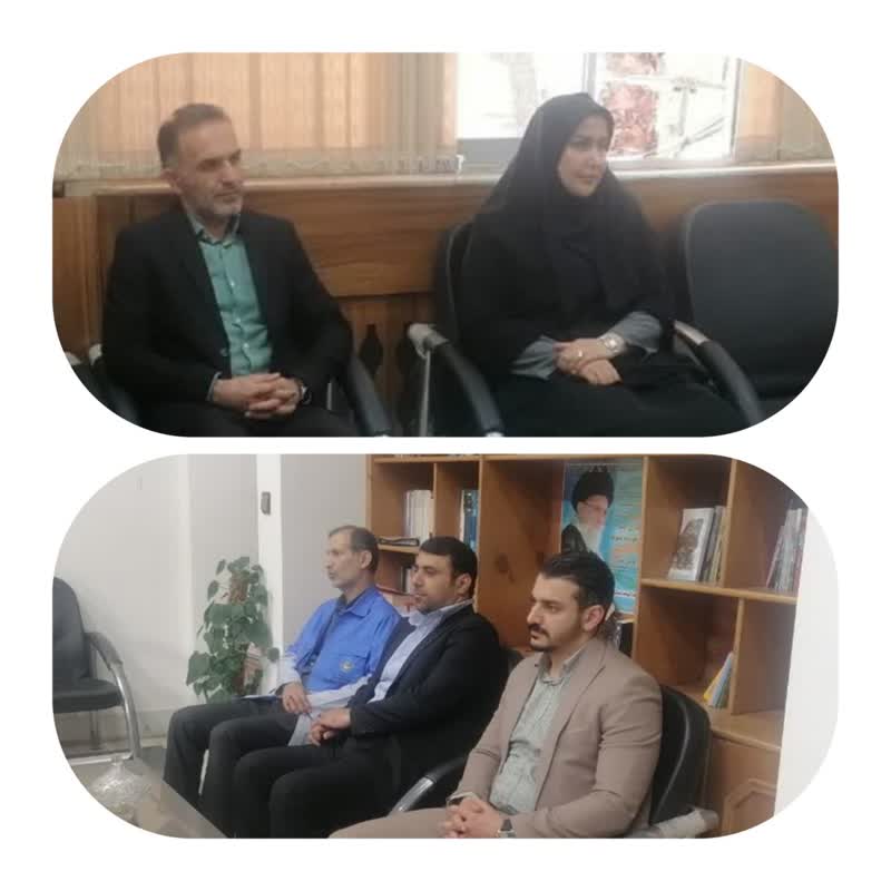 دیدار محمدی مدیرکل مدیریت بحران استان با سر کارخانم دکتر قائی پاشا فرماندار در فرمانداری شهرستان 