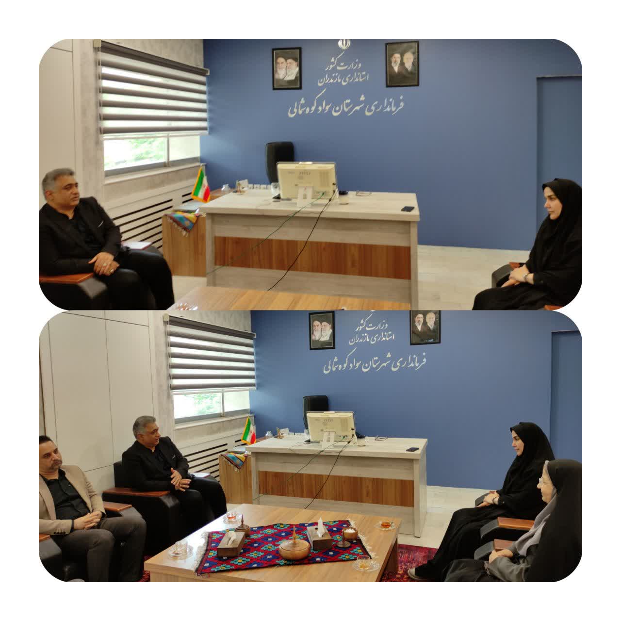 دیدار مدیرکل ثبت احوال استان مازندران با فرماندار شهرستان سوادکوه شمالی 