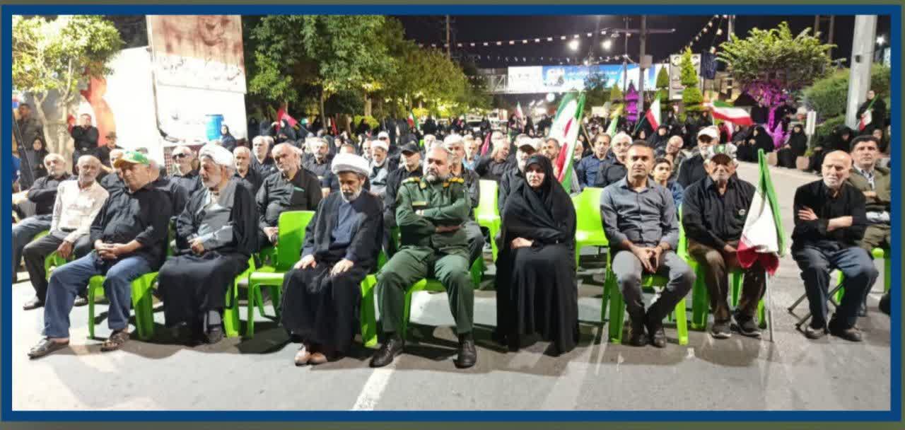  حضور بابصیرت مسئولان کنار مردم در تجمعات شبانه شهر سرخ رود 