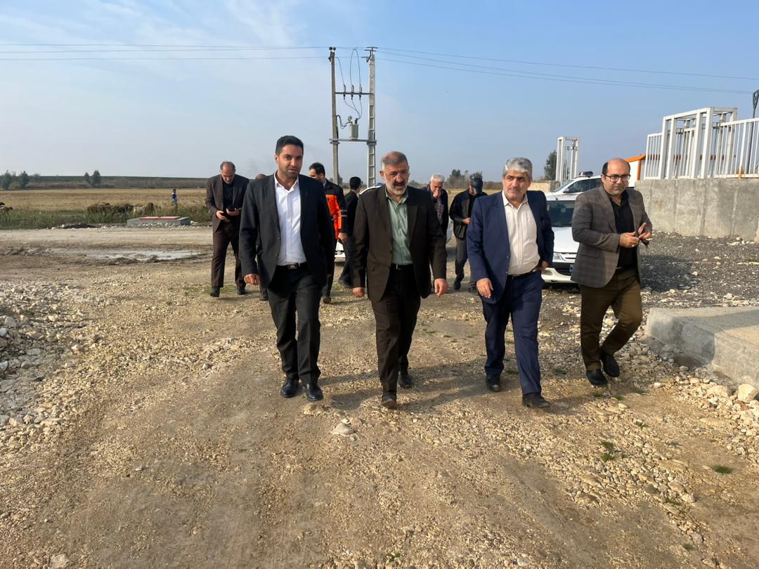 بازدید میدانی دکتر نوبخت فرماندار مرکز استان و دکتر دادبود معاون هماهنگی امور عمرانی استانداری از روند اجرای پروژه احداث نیروگاه زباله‌سوز ساری