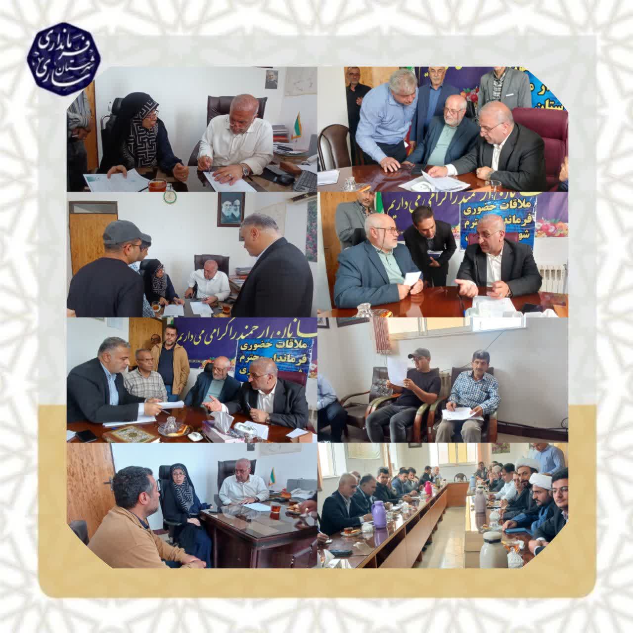 برگزاری میز خدمت سرپرست فرمانداری مرکز استان در بخش دودانگه