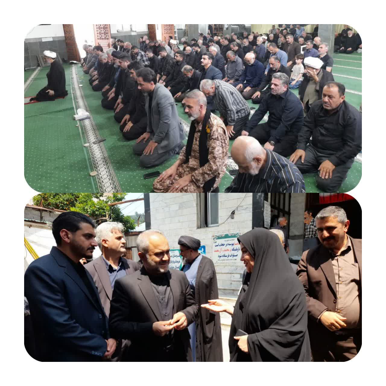 نماز عبادی و سیاسی جمعه در شهرستان با حضور فرماندار ،دادستان استان به امامت حجت الاسلام والمسلمین فلاح امام جمعه شهرستان برگزار گردید