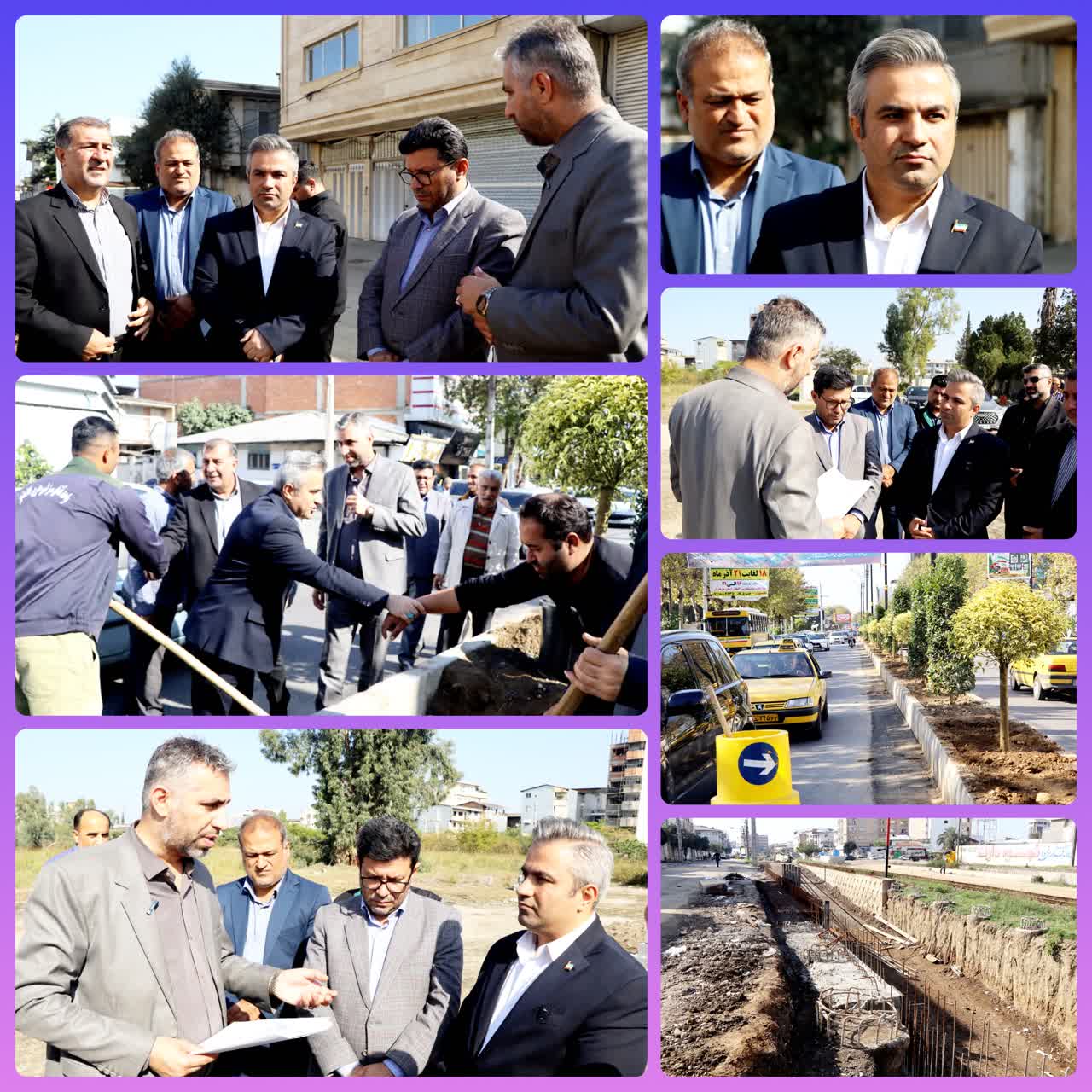 بازدید فرماندار قائم‌شهر از پروژه‌های در حال اجرای شهری