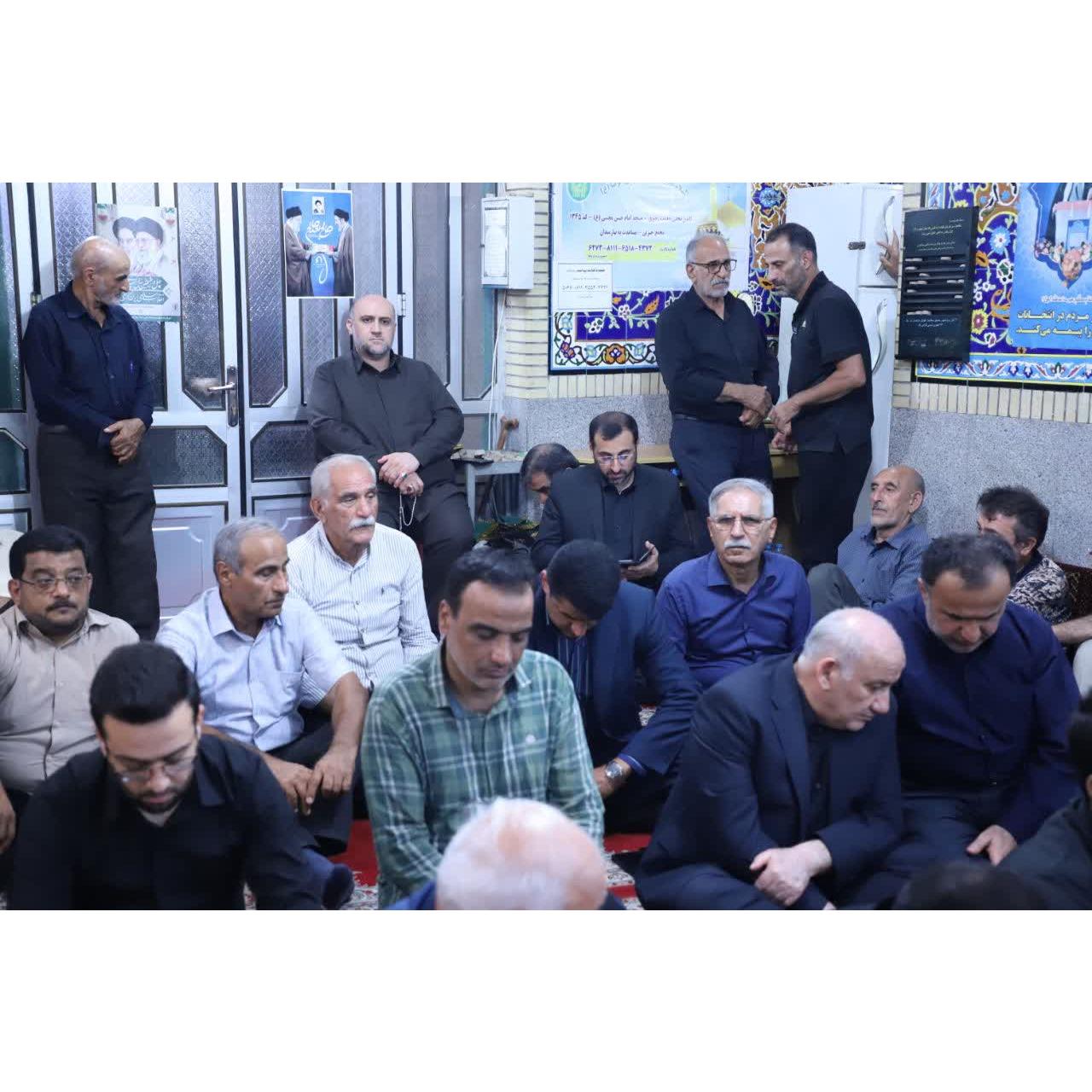 حضور استاندار مازندران با همراهی معاون سیاسی امنیتی استاندار در مراسم سوگواری رحلت پیامبر اکرم(ص)، شهادت امام حسن مجتبی(ع) و امام رضا(ع)