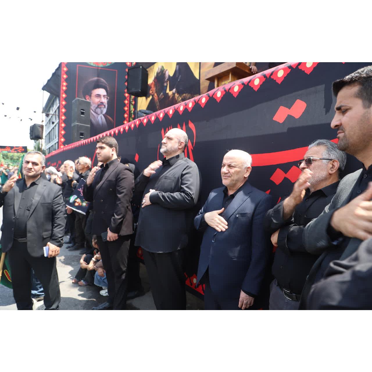 حضور استاندار مازندران در مراسمات عزادارای،هیئت‌های مذهبی و سوگواران سیدالشهدا(ع) در عاشورای حسینی