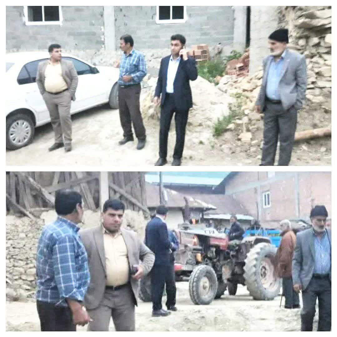 بازدید میدانی فرماندار گلوگاه از روند اجرای طرح هادی در روستای رمدان 