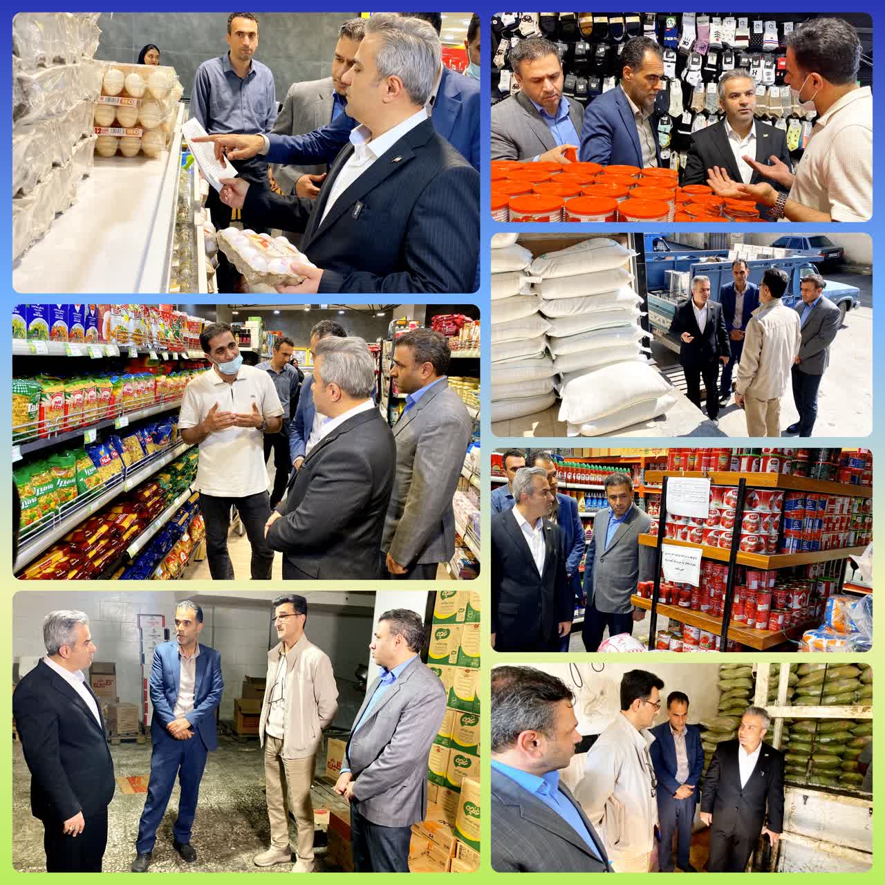 بازدید سرزده ابوذر قربانی ارات‌بنی از فروشگاه‌ها و انبارهای شهرستان برای نظارت بر زنجیره تأمین کالاهای اساسی