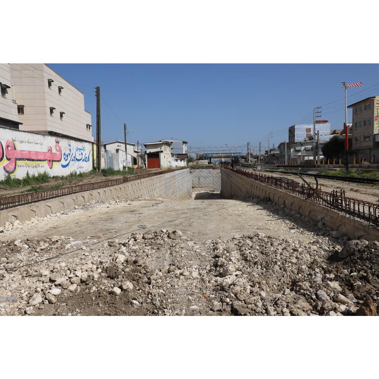 بزرگ‌ترین زیرگذر ریلی شمال کشور به زودی در قائم‌شهر افتتاح می‌شود