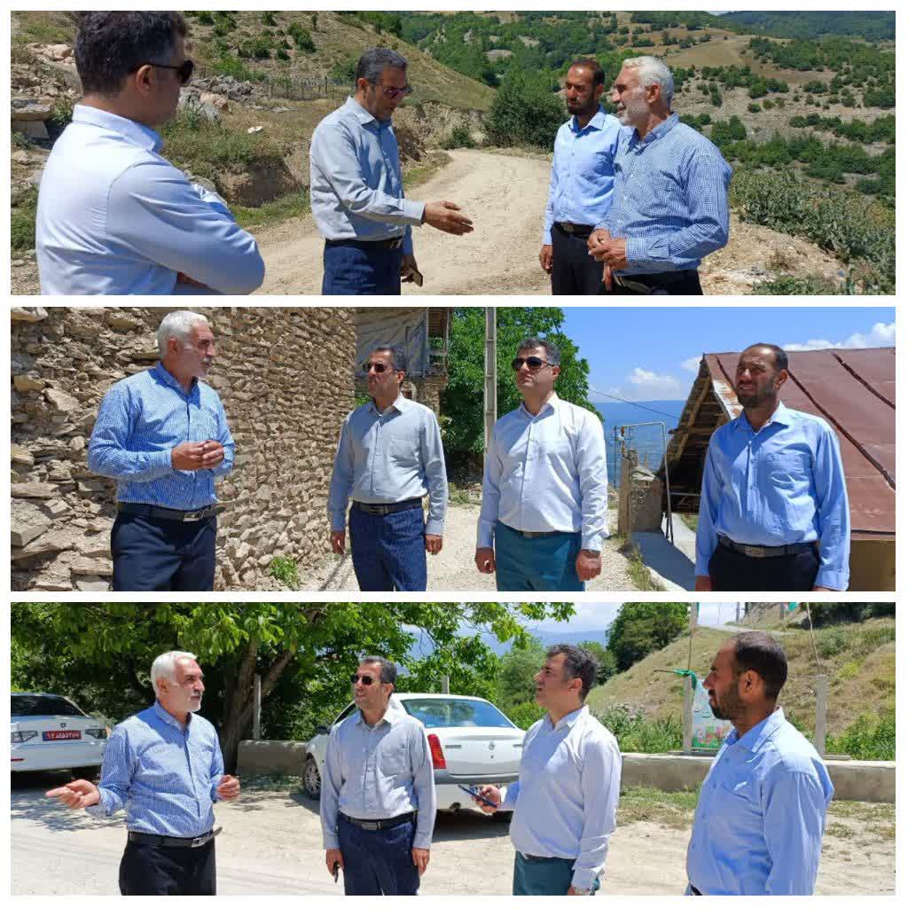 بازدید فرماندار گلوگاه از روستاهای آغوزدره و نیالا و بررسی مسائل و ظرفیت‌های روستایی