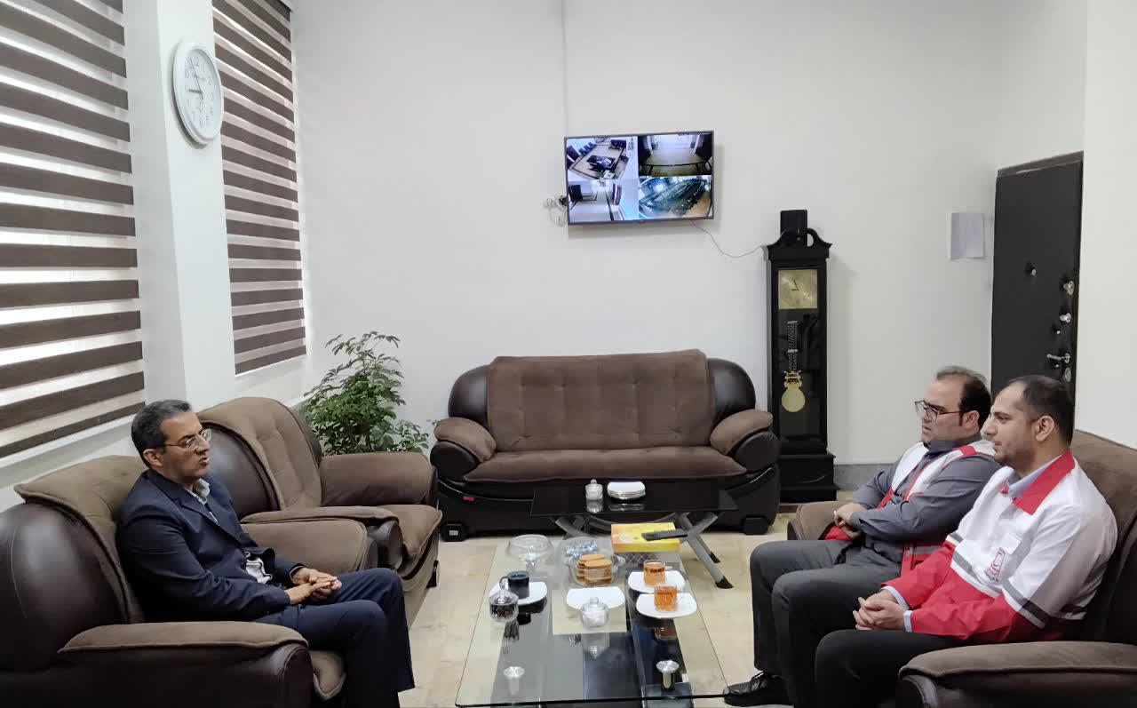 رئیس جدید جمعیت هلال احمر گلوگاه با فرماندار شهرستان دیدار کرد