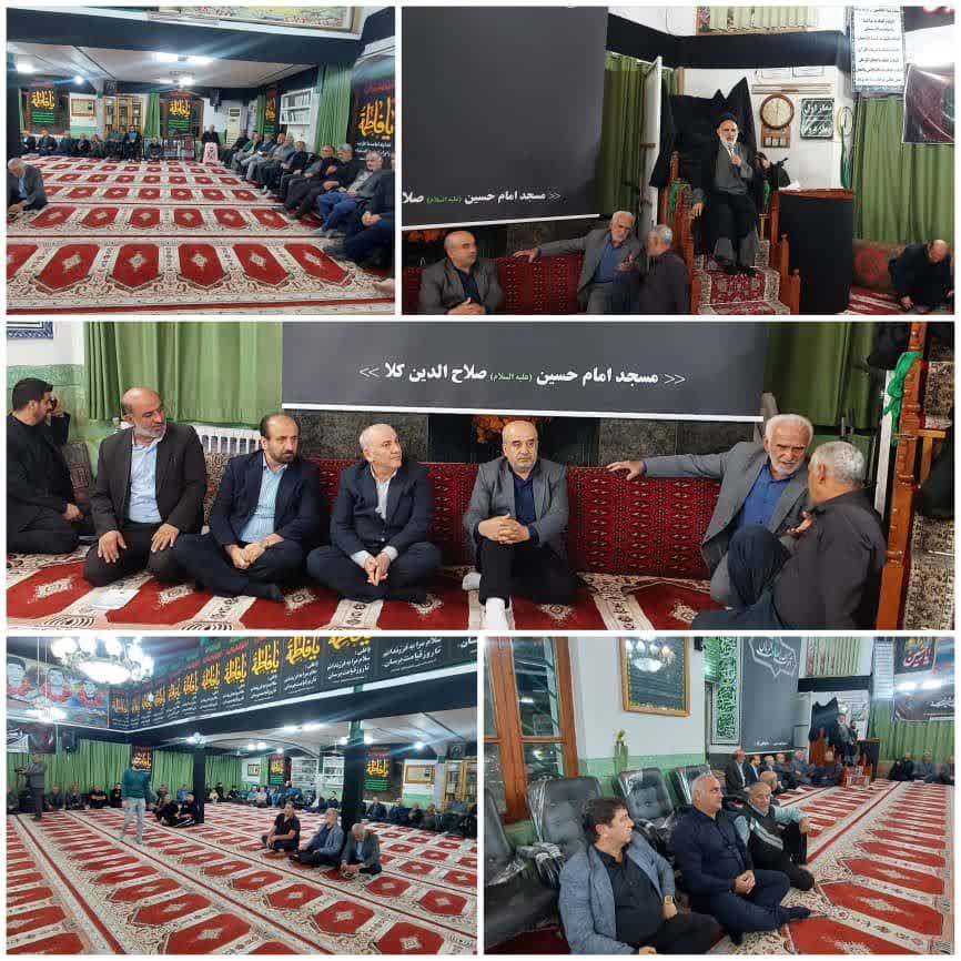 برگزاری مراسم باشکوه ایام دهه فاطمیه در بخش مرکزی نوشهر با حضور عضو محترم دفتر مقام معظم رهبری، استاندار مازندران