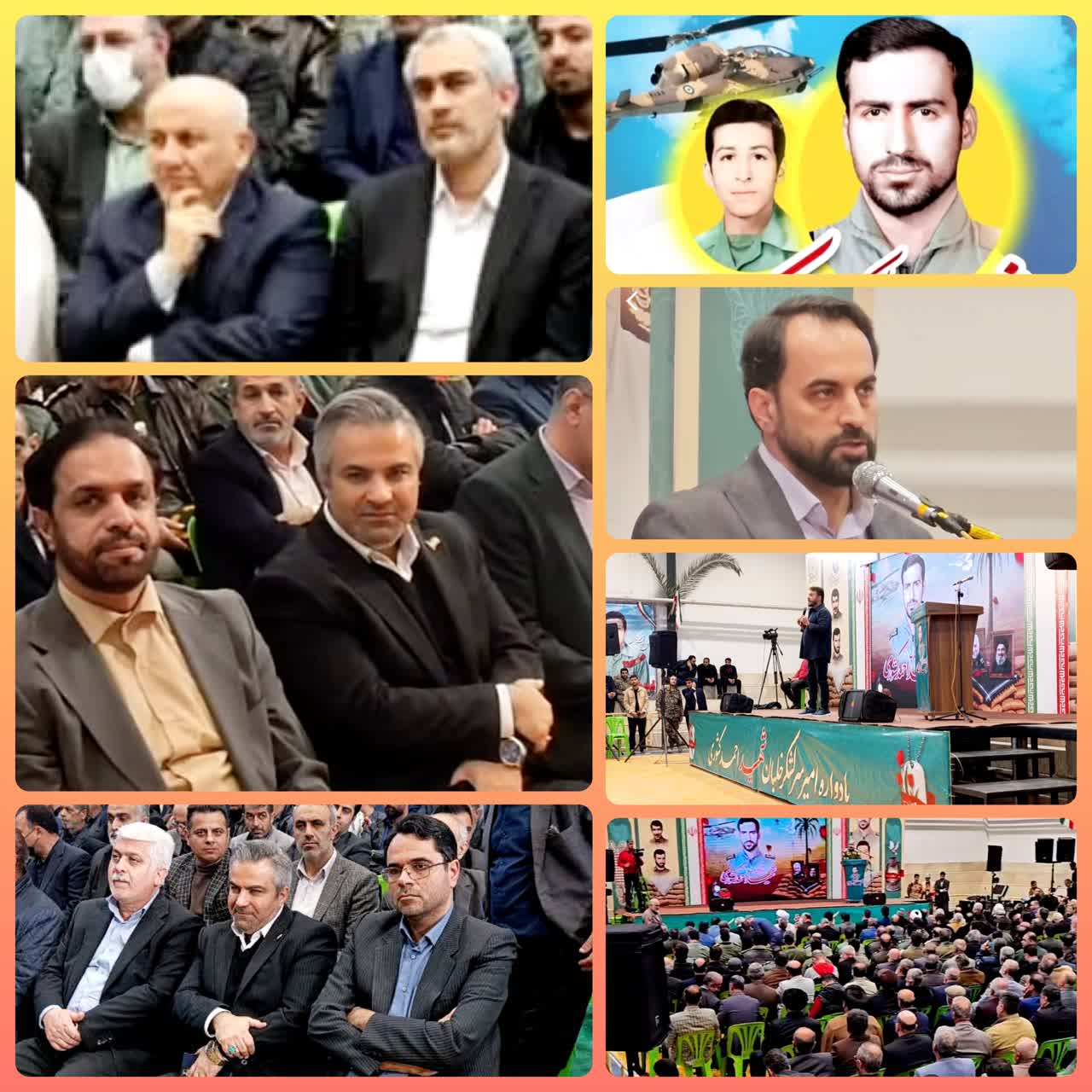 حضور ابوذر قربانی فرماندار شهرستان قائم‌شهر در مراسم یادواره امیر سرلشکر خلبان شهید احمد کشوری 