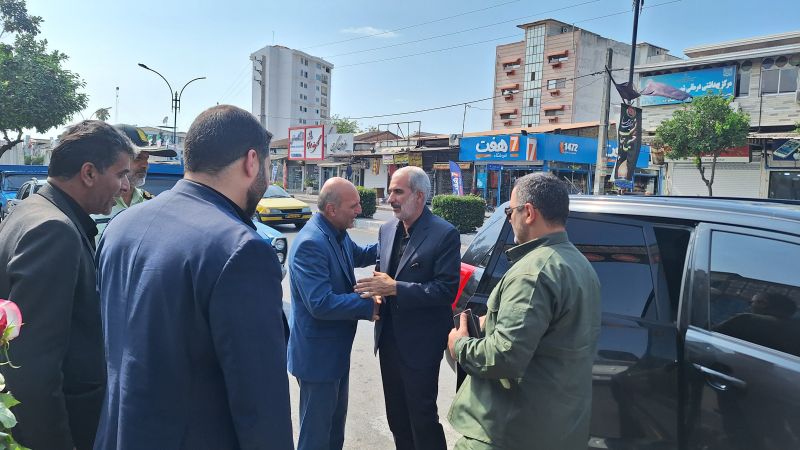 استقبال گرم فرماندار از استاندار مازندران 