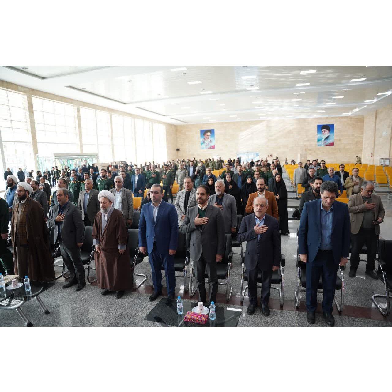 مراسم ۱۲ بهمن و سالگرد پیروزی شکوهمند انقلاب اسلامی در فرودگاه شهدای ساری برگزار شد