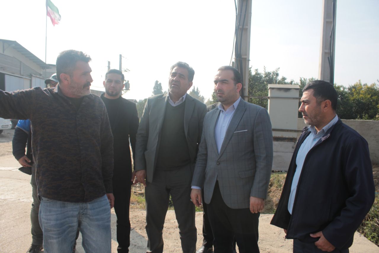 فرماندار میاندورود  از روند تعریض محور منتهی به زیرگذر روستای بادله بازدید کرد