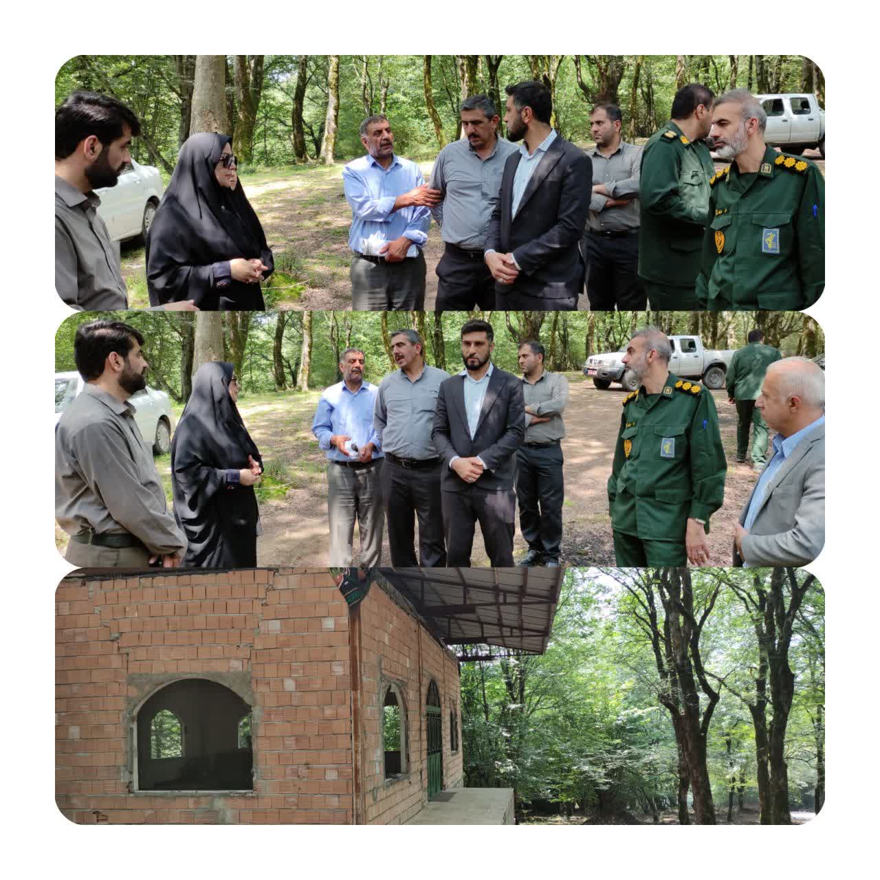 بازدید میدانی سرکار خانم دکتر قائی پاشا از منطقه زیولا برای حل مشکل زیر ساخت های امام‌زاده ابراهیم (ع)