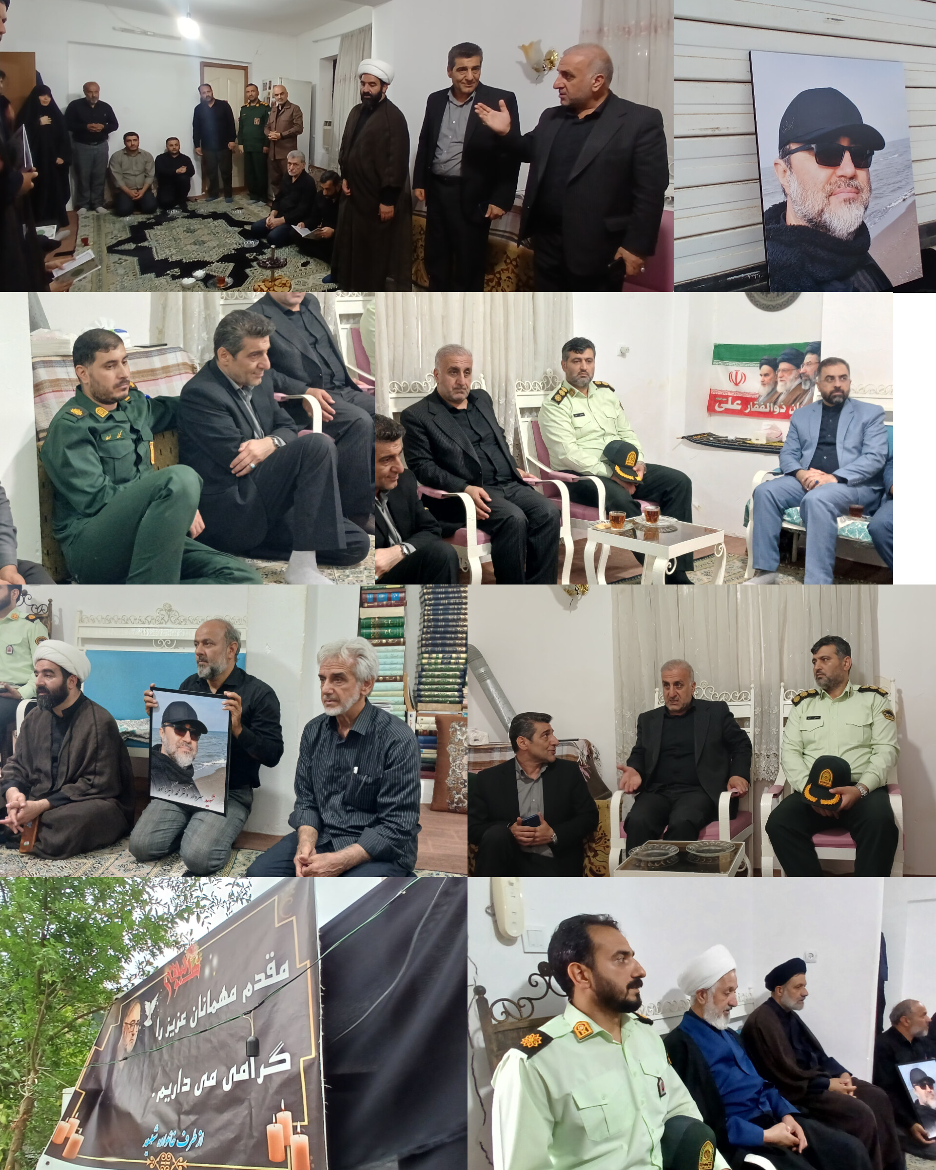 دیدار سرپرست فرمانداری ساری با خانواده معظم شهید والامقام دریادار محمد اکبرزاده