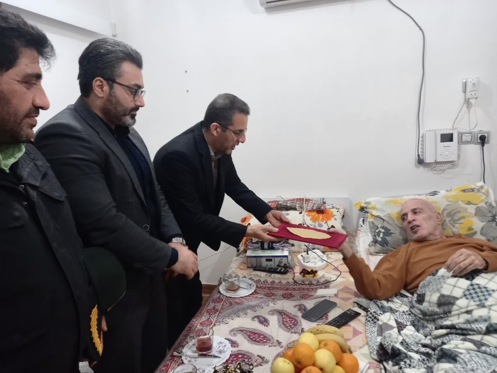 🔹دیدار فرماندار شهرستان گلوگاه با جانبازان والامقام