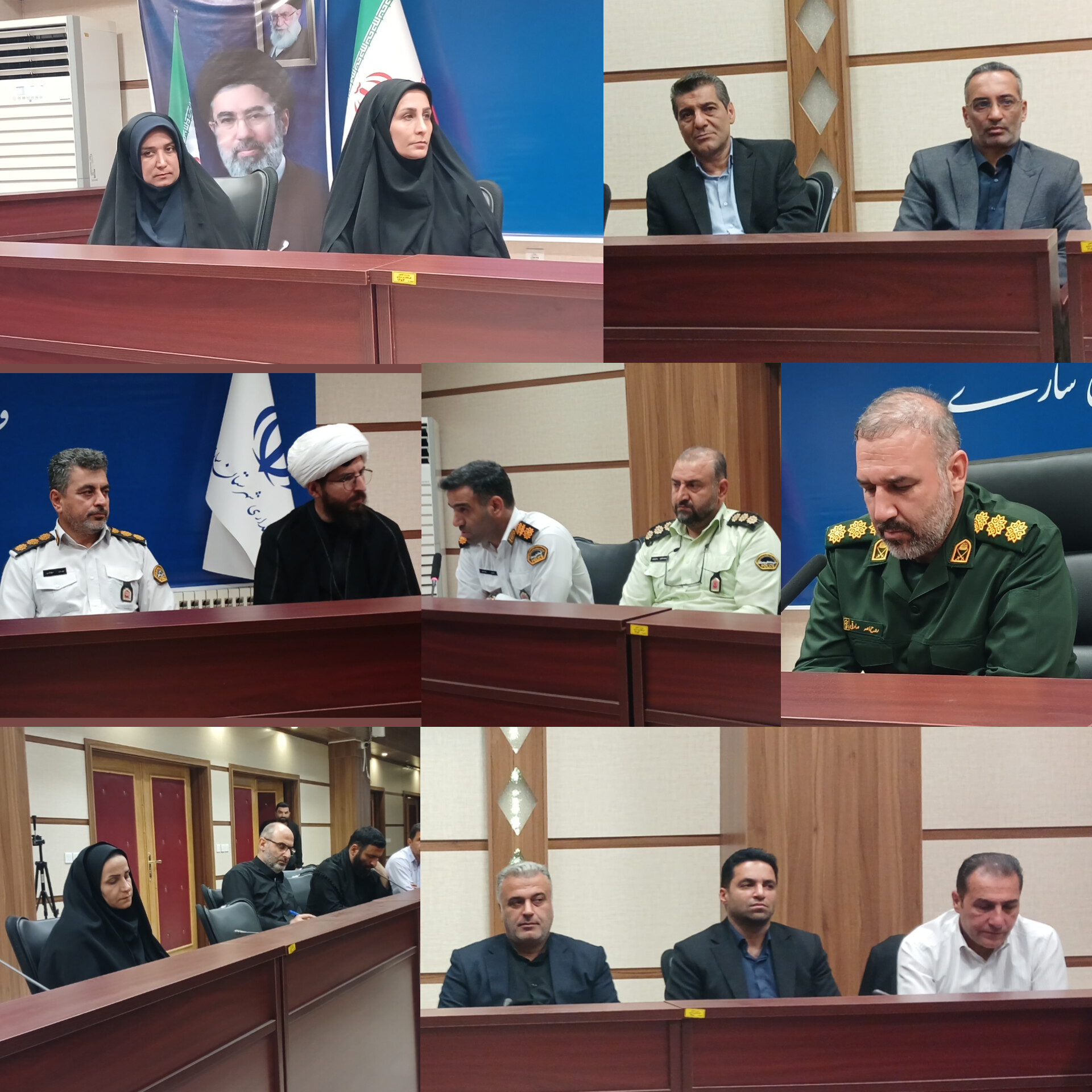 برگزاری جلسه ستاد هماهنگی و برنامه‌ریزی مراسم وداع و تشییع امام شهید در فرمانداری مرکز استان