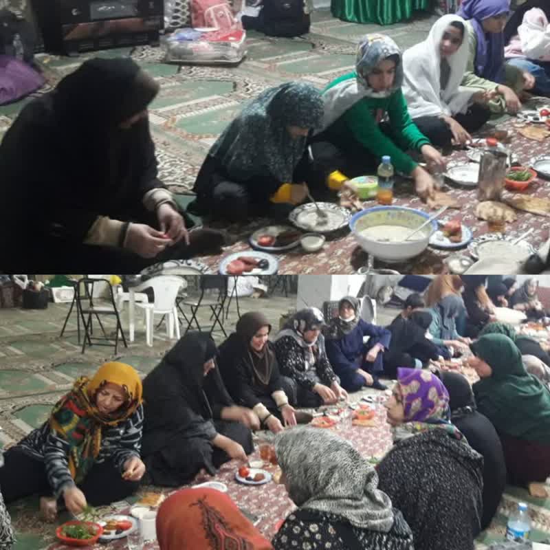 حضور فرماندار در جمع معتکفین مسجد جامع شیرگاه 