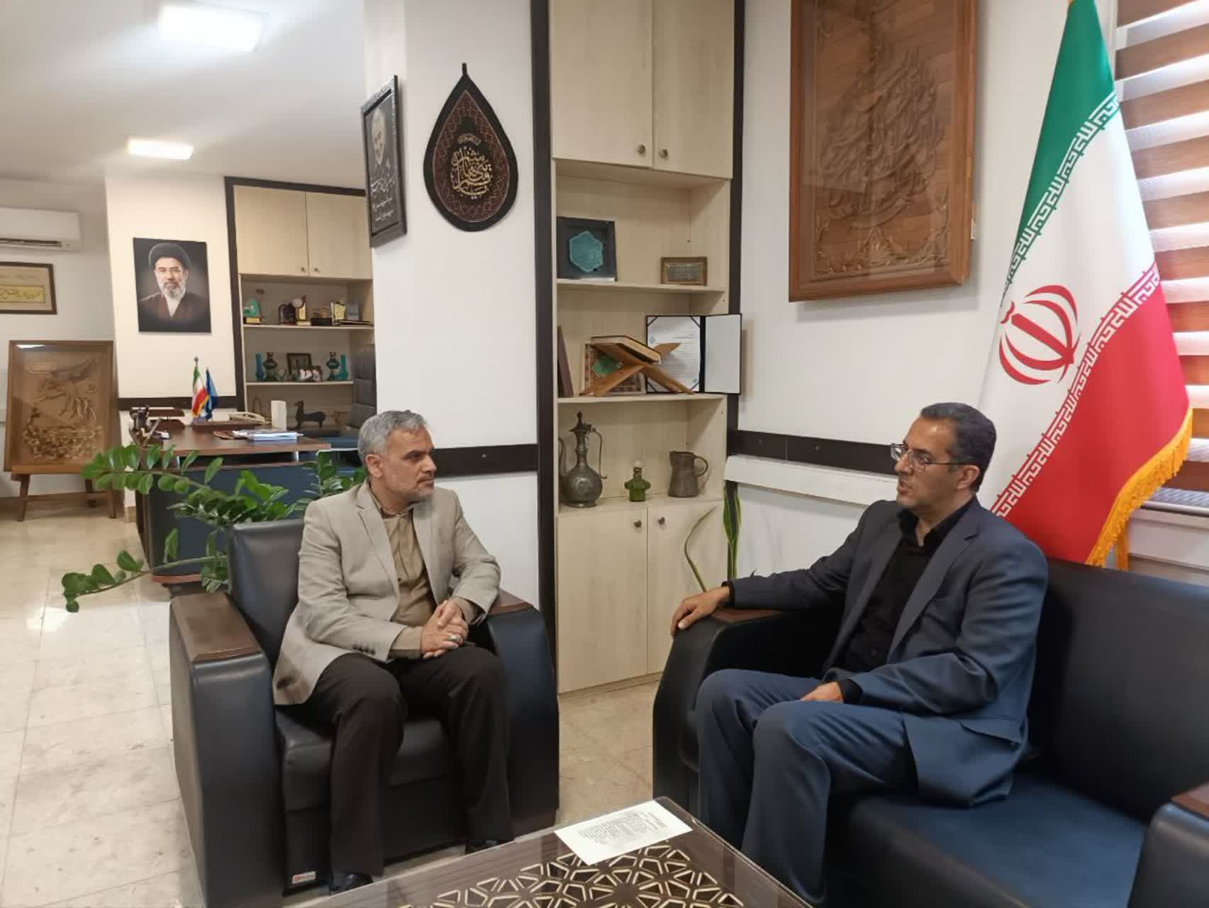 🔰دیدار فرماندار گلوگاه با مدیرکل میراث فرهنگی، گردشگری و صنایع‌دستی مازندران