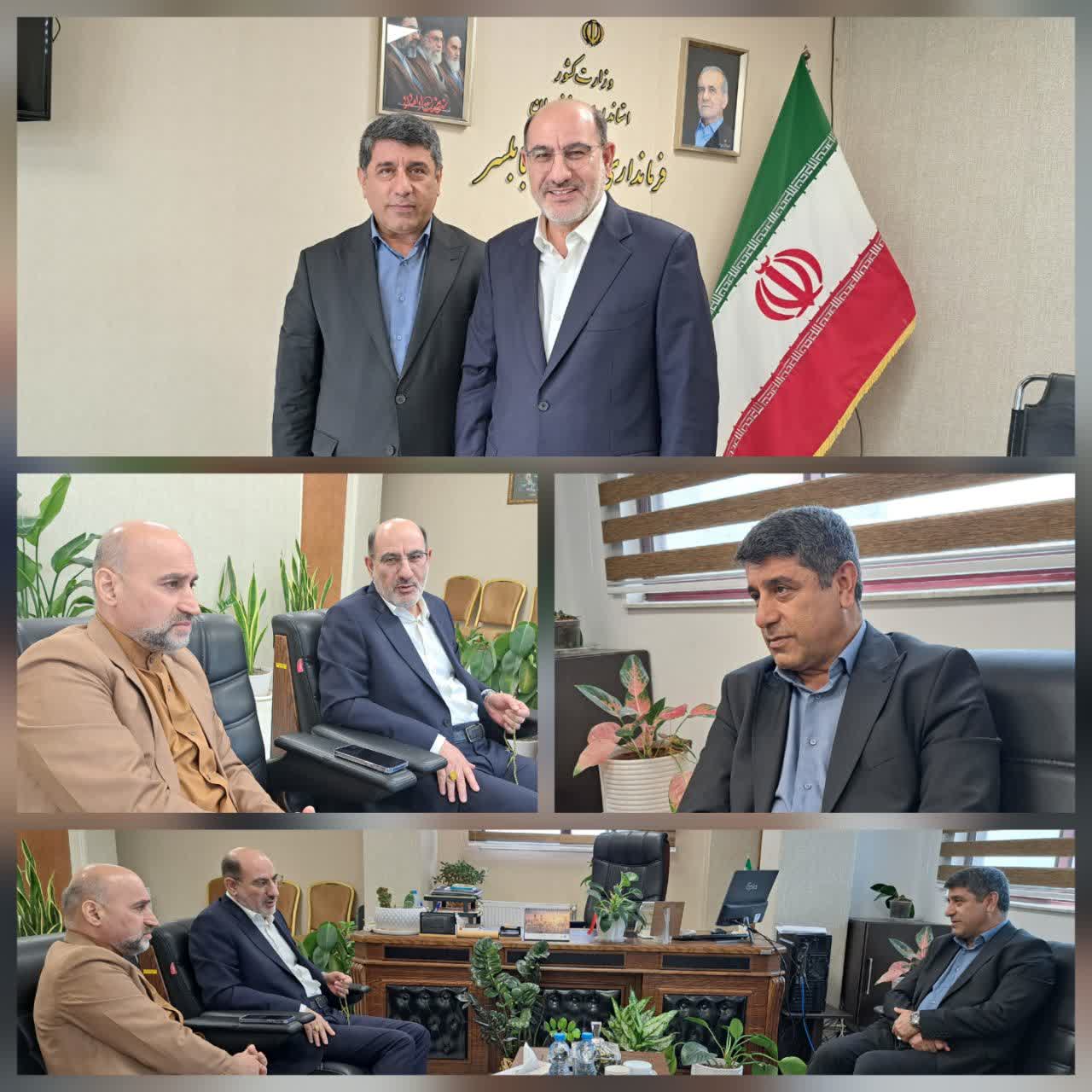 دیدار فرماندار بابلسر با مدیرکل پیگیری‌های ویژه نهاد ریاست جمهوری