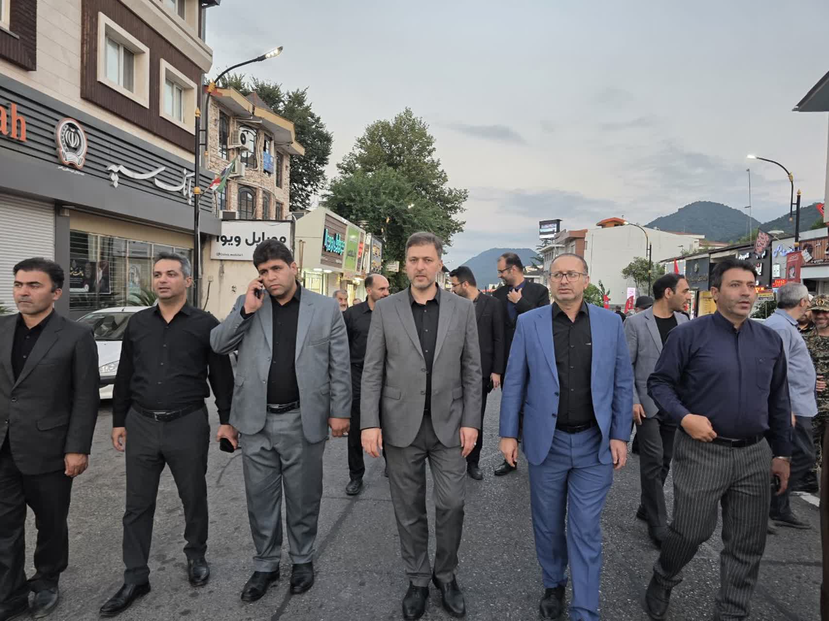 برگزاری راهپیمایی جاماندگان اربعین در شهرستان رامسر