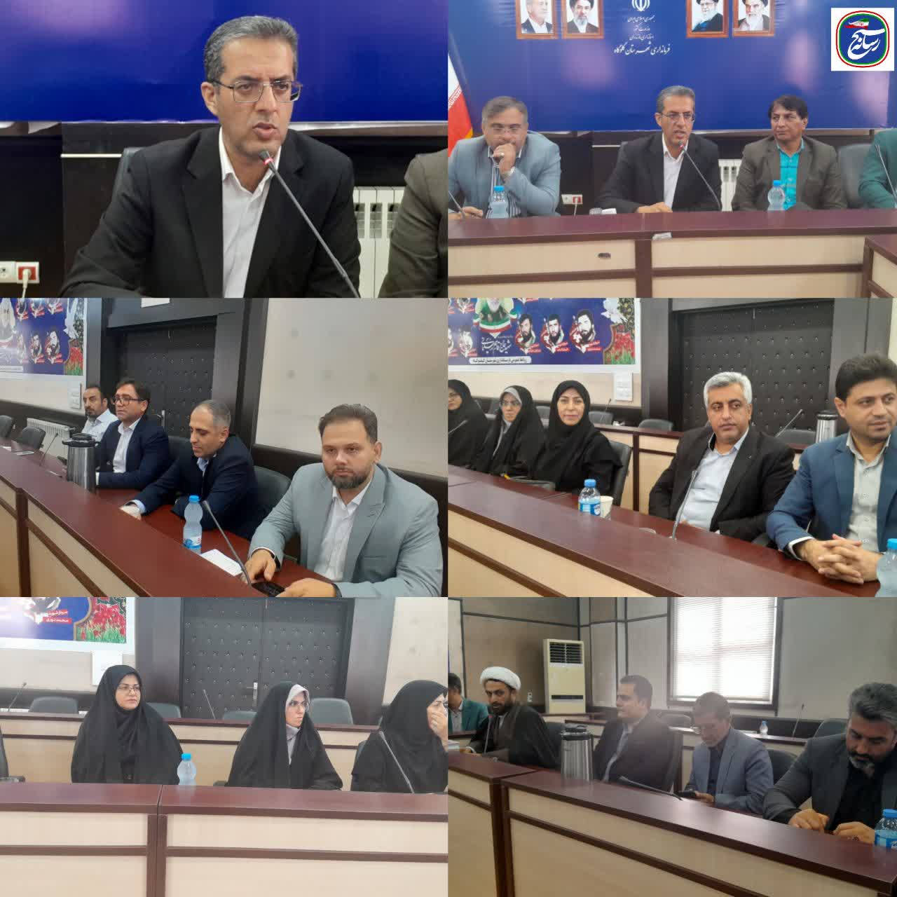 دیدار رؤسای ادارات با فرماندار گلوگاه  به مناسبت گرامیداشت هفته ی دولت