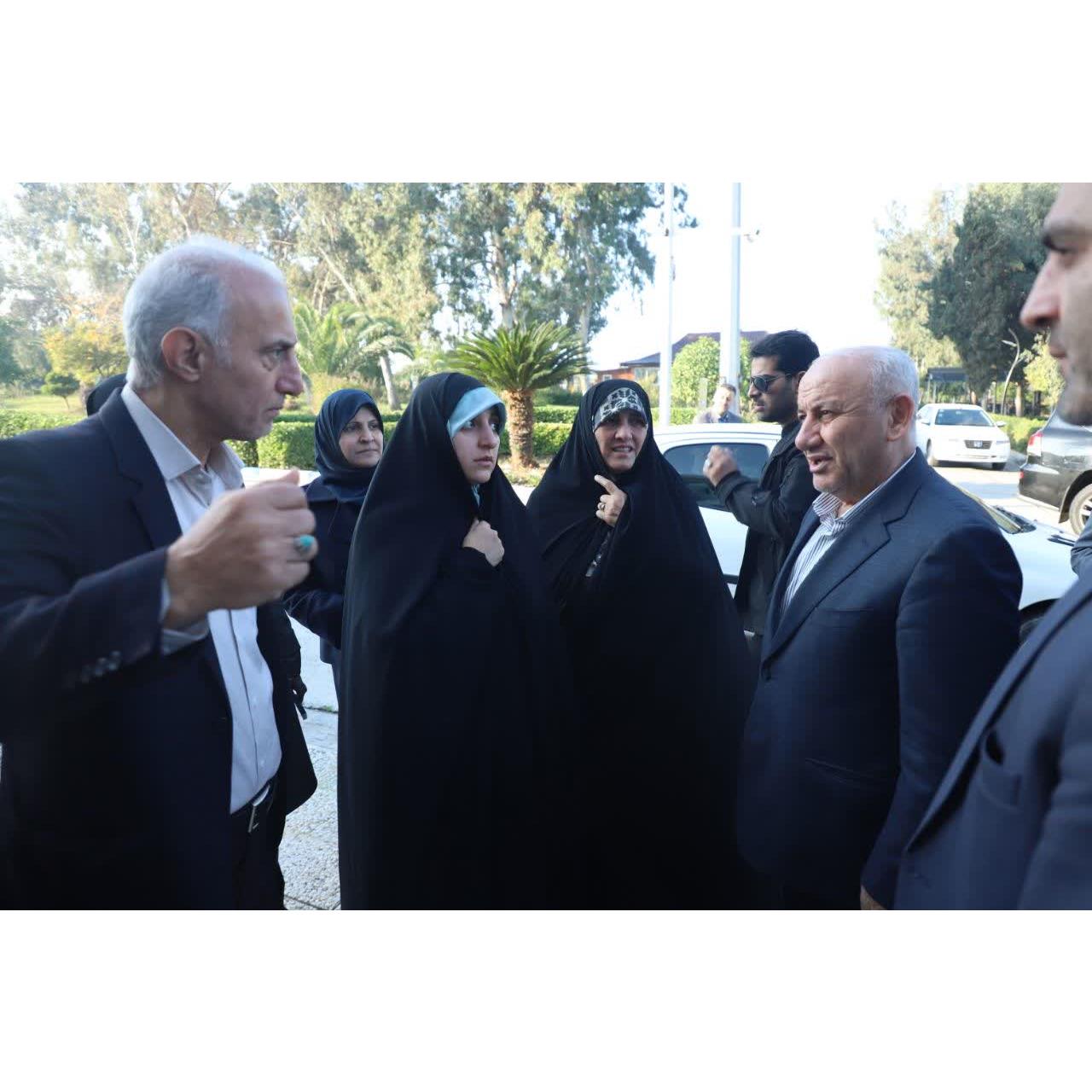 ورود معاون امور زنان و خانواده ریاست‌ محترم جمهور به استان