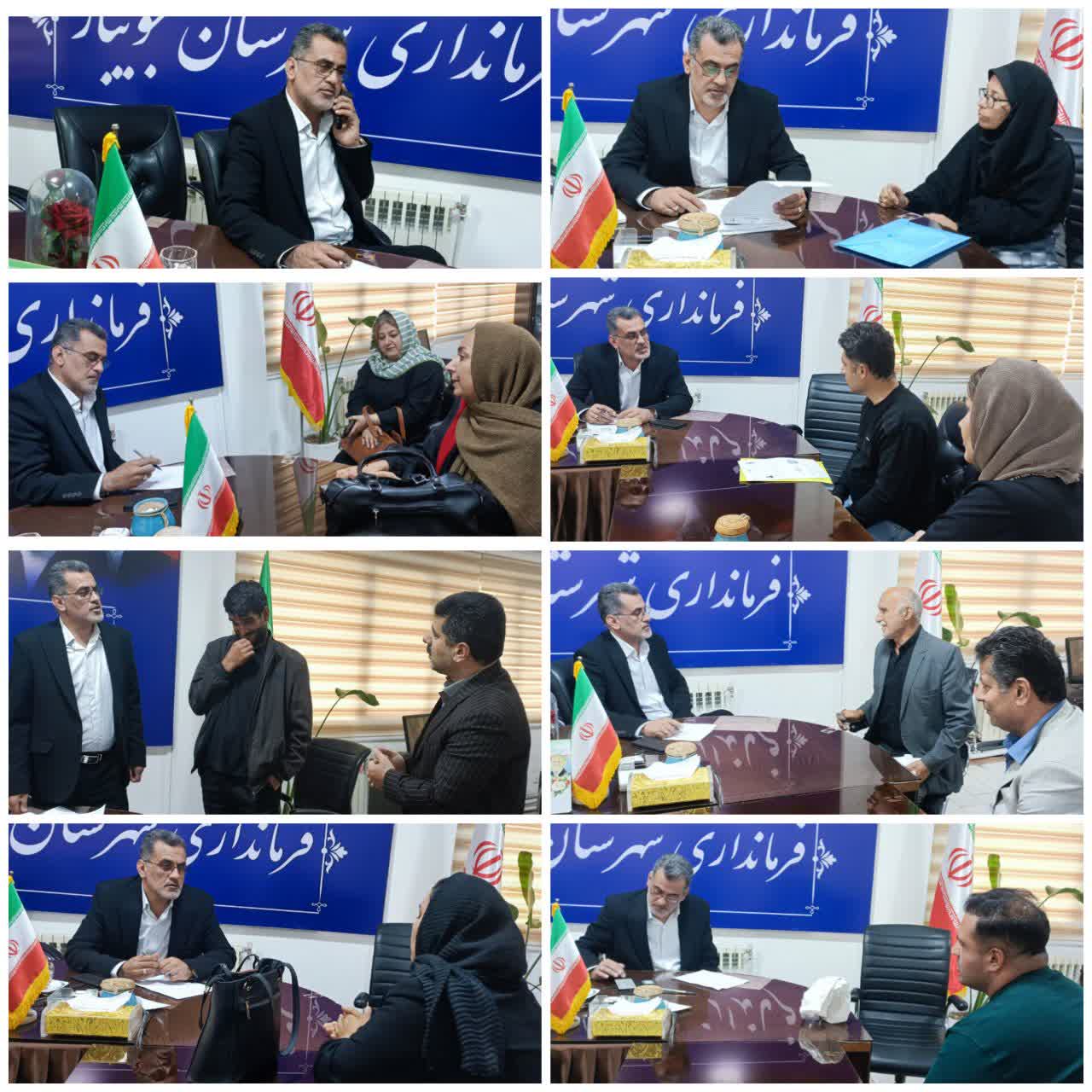  با شهروندان عزیز جویباری در فرمانداری