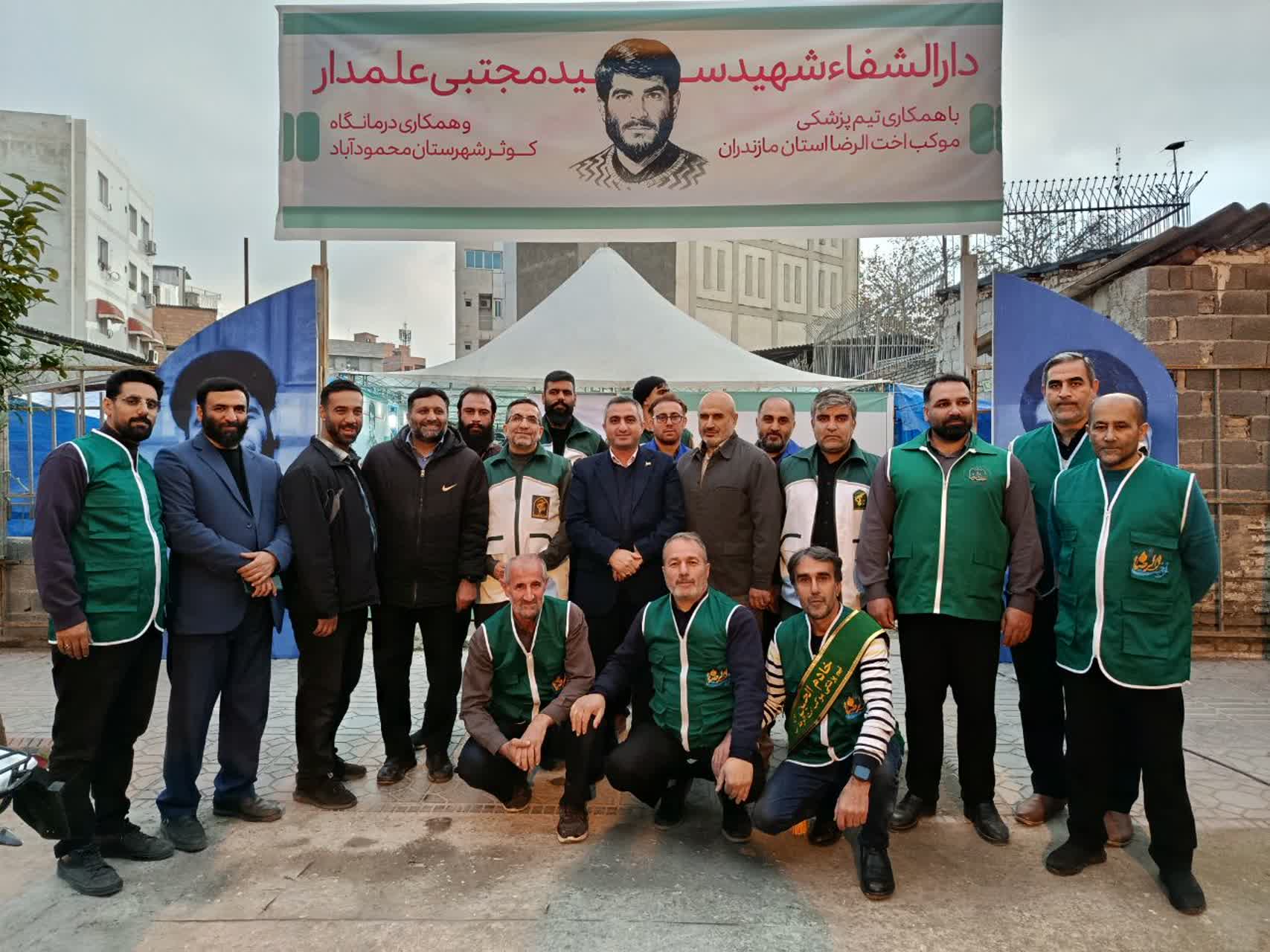 حضور فرماندار محمودآباد در مراسم یادواره شهید مجتبی علمدار