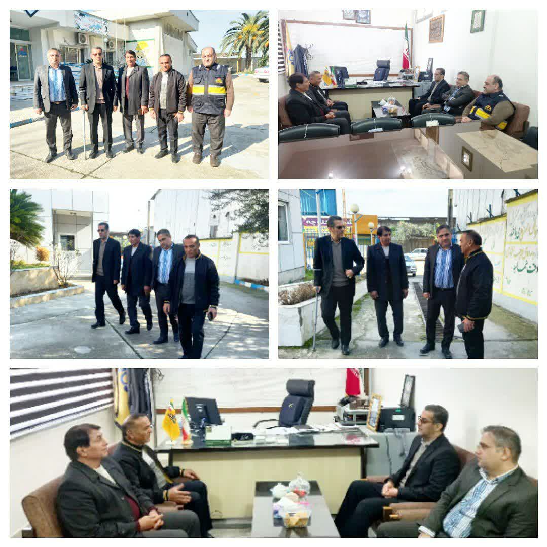 🔹بازدید فرماندار از اداره گاز شهرستان گلوگاه 