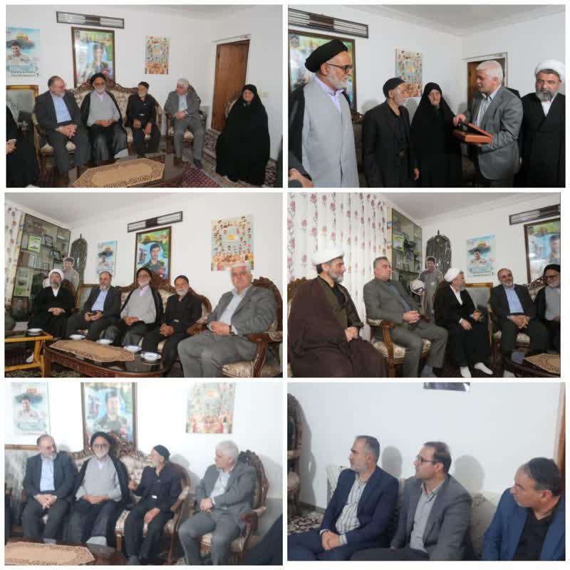 دیدار پاریاو فرماندار شهرستان سوادکوه ،احمدی مدیر کل بنیاد مسکن استان و همراهان به مناسبت سالروز تاسیس بنیاد مسکن انقلاب اسلامی با پدرو مادر شهید والامقام شهید مدافع حرم سرهنگ پاسدار شهید سید روح الله عمادی در روستای پاشا کلا زیراب سوادکوه