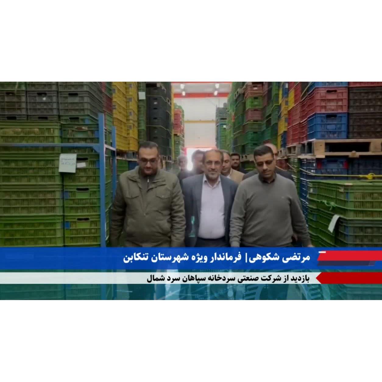 بازدید فرماندار ویژه تنکابن از واحدهای صنعتی و تولیدی در بخش مرکزی