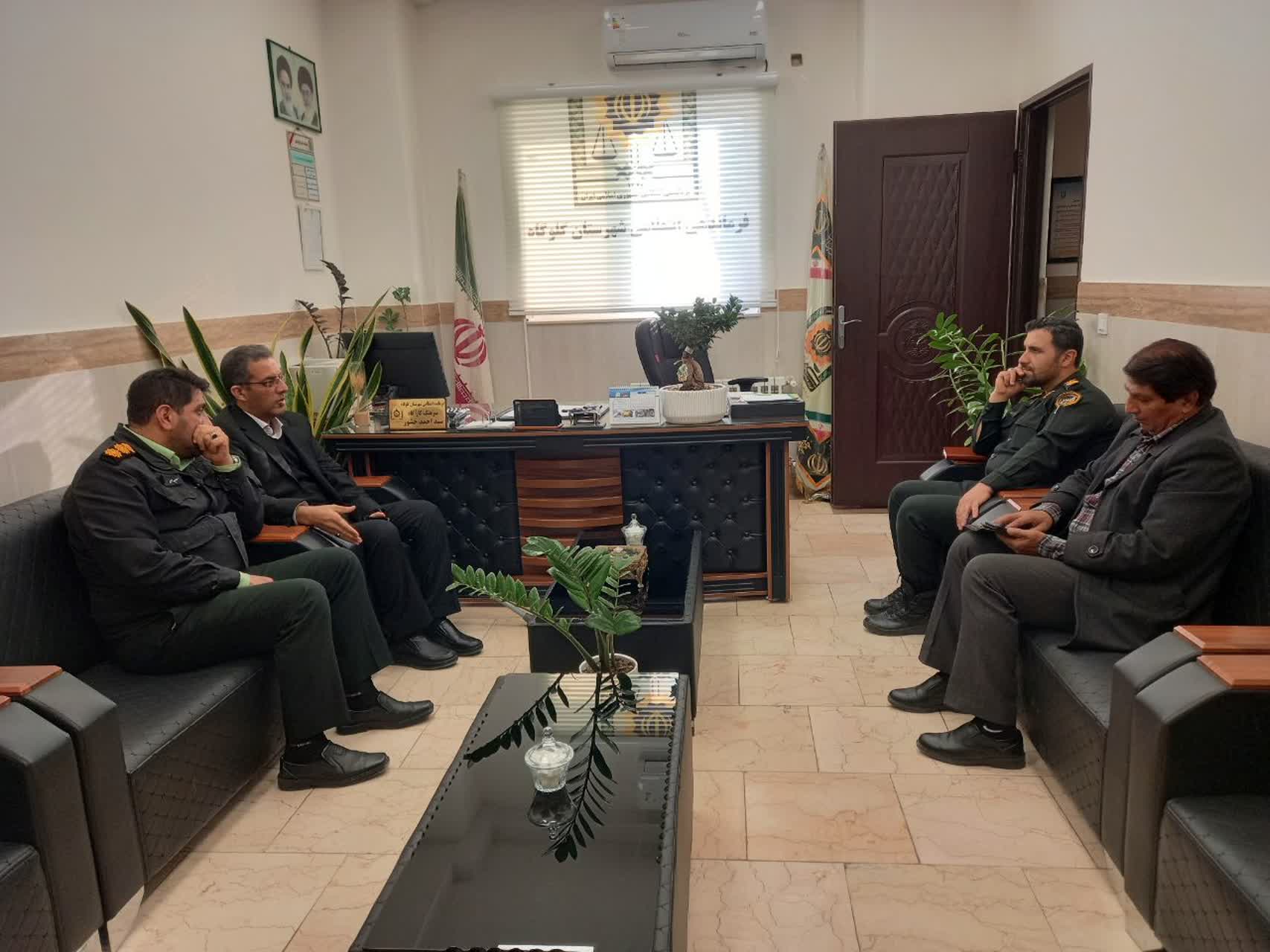 🔹حضور فرماندار در مرکز فرماندهی فراجا شهرستان گلوگاه