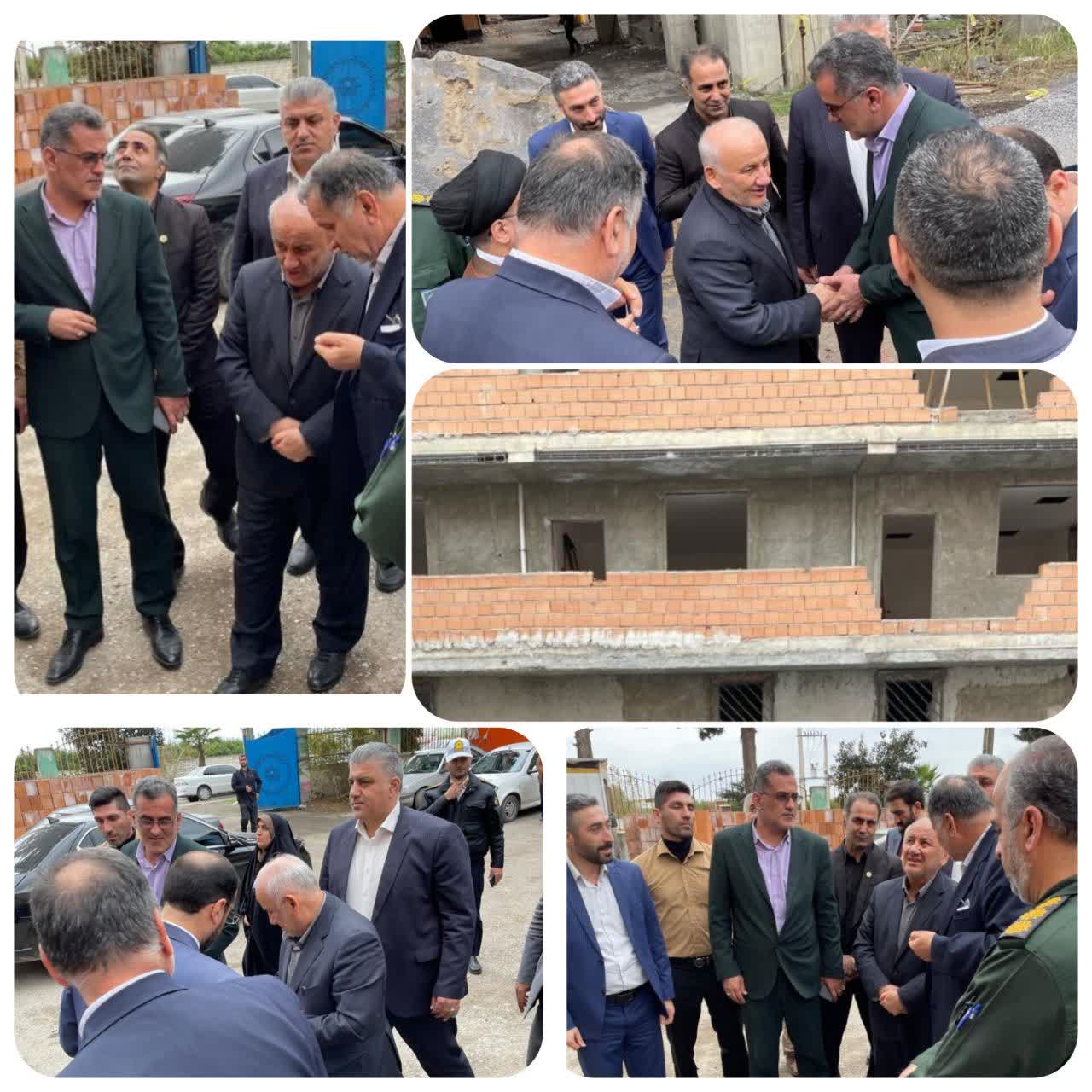  بازدید استاندار مازندران از پروژه مجموعه ورزشی ۵‌هزار نفره کشتی جویبار