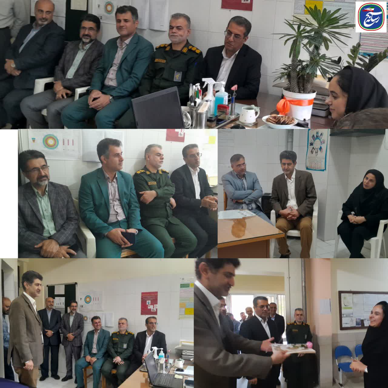 بازدید فرماندار گلوگاه از مرکز جامع سلامت خورشیدکلا به مناسبت روز پزشک