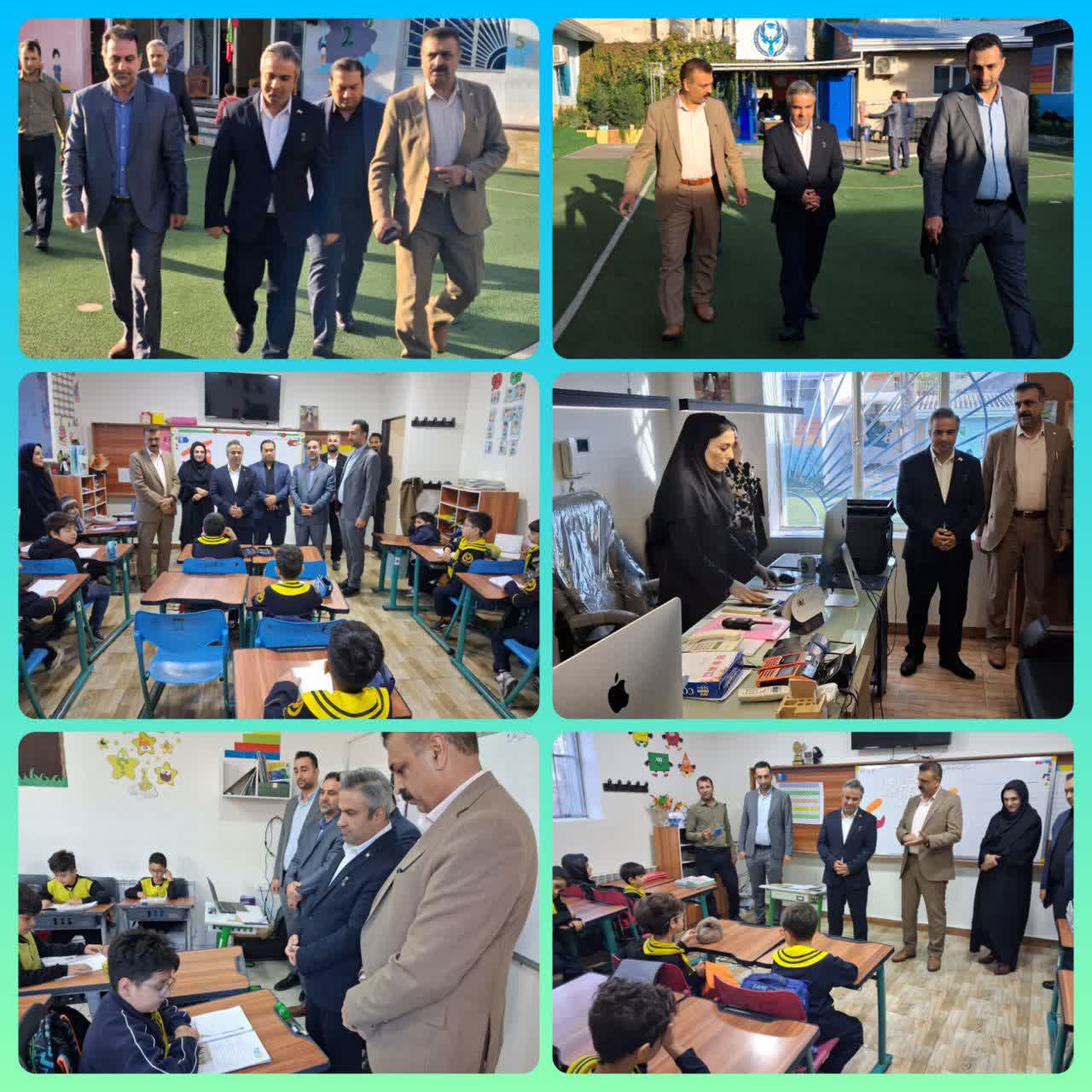 حضور فرماندار قائم‌شهر در دبستان و پیش‌دبستانی پیشگامان به مناسبت روز دانش‌آموز