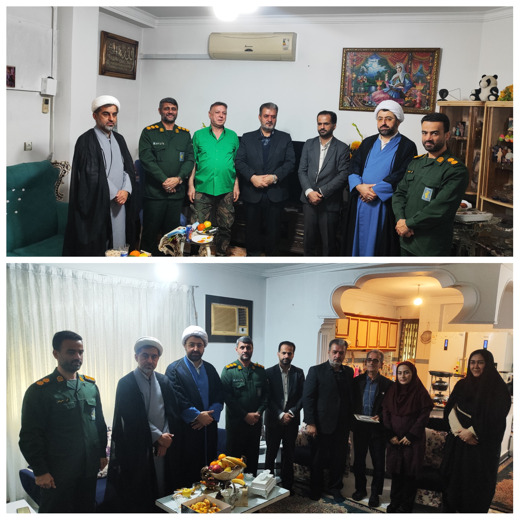 دیدار مسئولین شهرستان چالوس با جانبازان بمناسبت میلاد با سعادت حضرت ابوالفضل العباس و گرامیداشت روز جانباز 