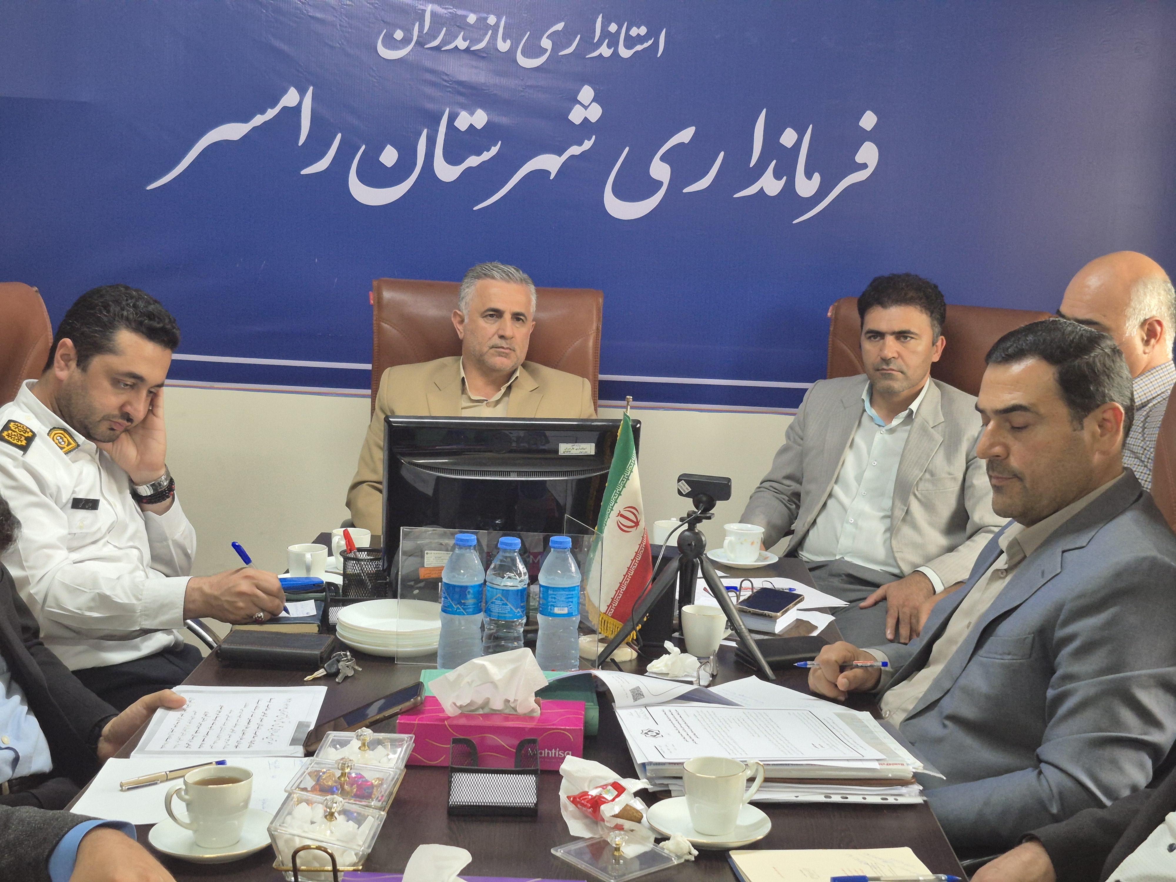 برگزاری جلسه شورای ترافیک شهرستان رامسر با محوریت ساماندهی سرویس مدارس