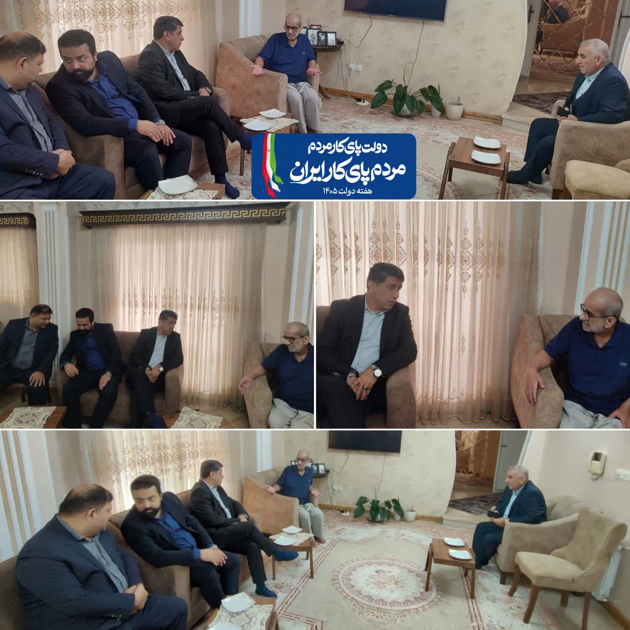 فرماندار بابلسر به عیادت کارمند فرمانداری رفت
