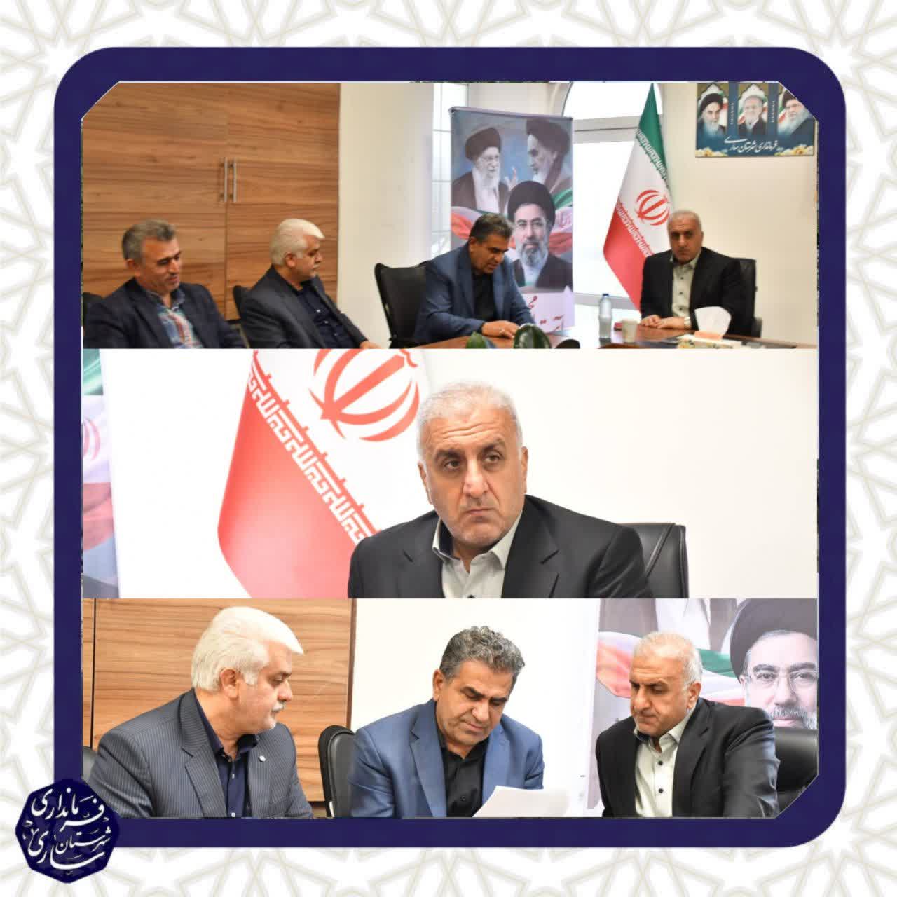 جلسه بررسی و تخصیص قیر رایگان برای روستاهای شهرستان ساری برگزار شد